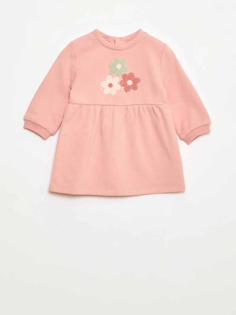 Animated Fleece Dress - Pink