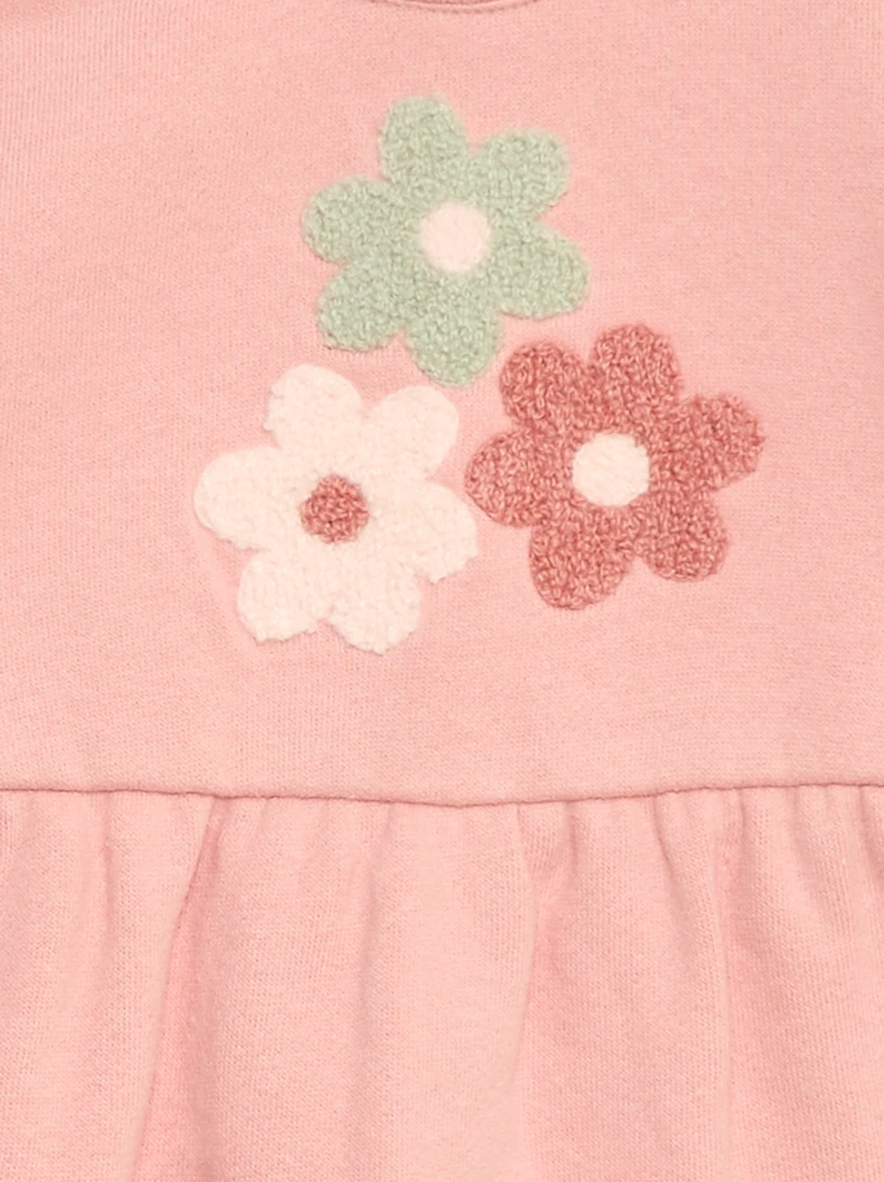 Animated Fleece Dress - Pink - Image 3