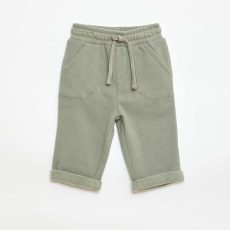 Relaxed Piqué Knit Trousers GREEN