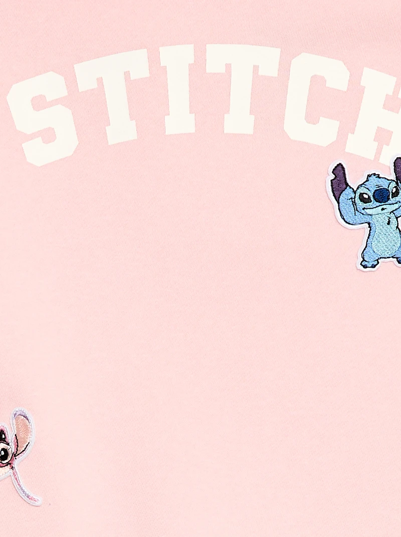 'Stitch' printed hoodie - Pink - Image 3