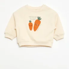 Long-sleeved sweatshirt - White