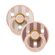 STUDIO Colour Pacifiers 2 Pack Block - Blush Mix