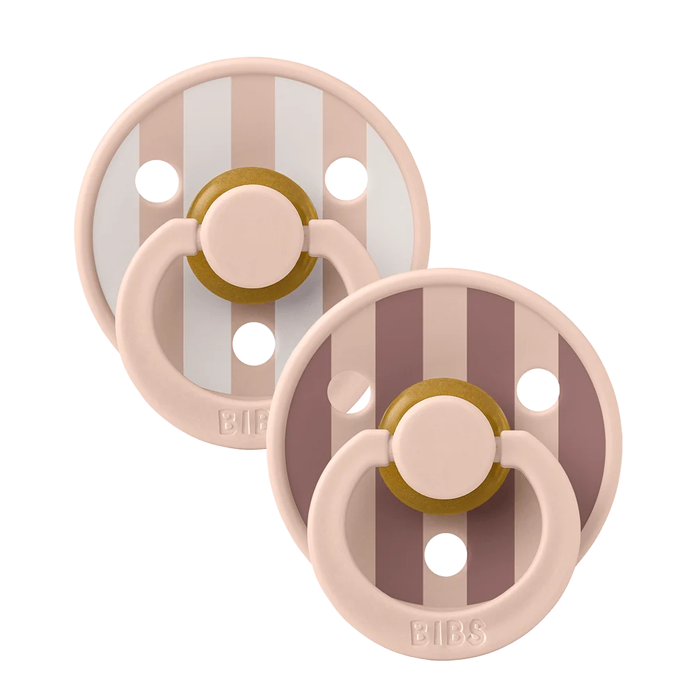STUDIO Colour Pacifiers 2 Pack Block - Blush Mix