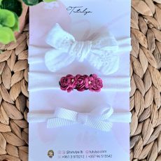 Bow Baby Headband Set -3 Pieces