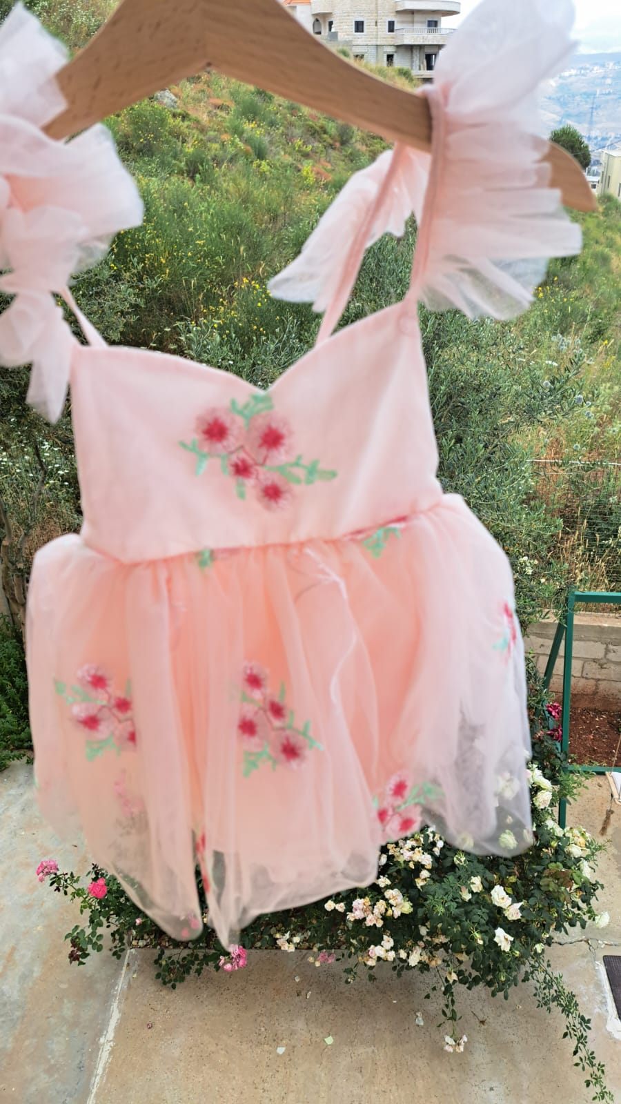 Pink Floral Romper