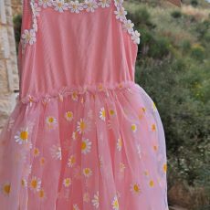 Pink Daisy Cotton Dress