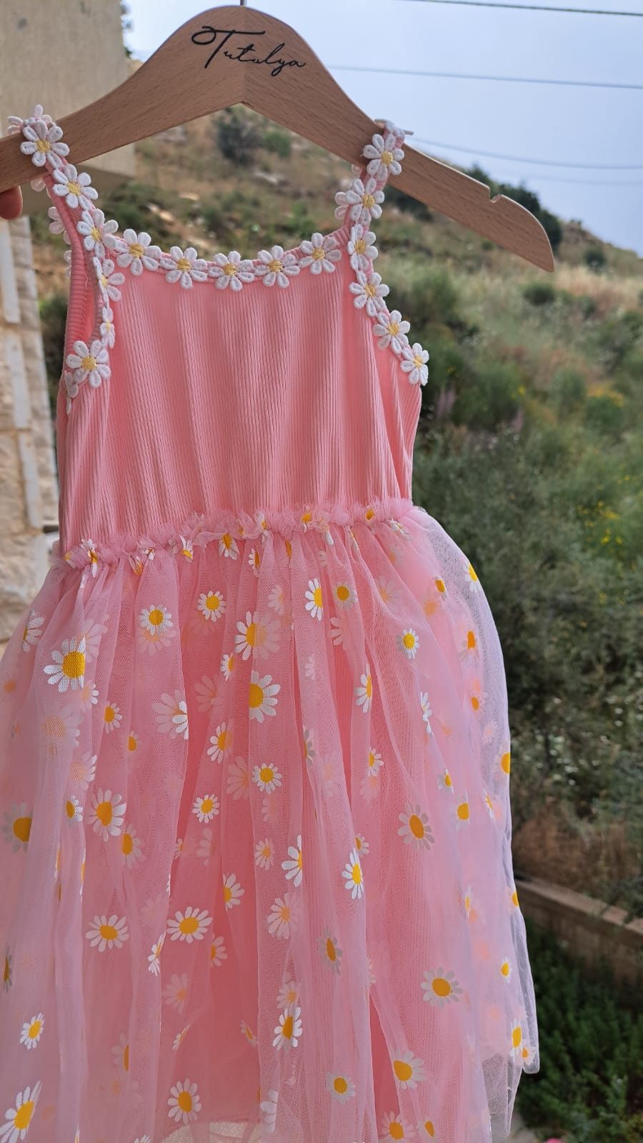 Pink Daisy Cotton Dress