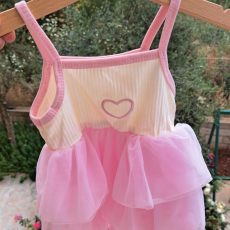 Pink Cotton Tulle Dress