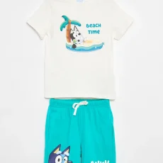 Bluey' shorts and t-shirt set - 2 pieces - GREEN